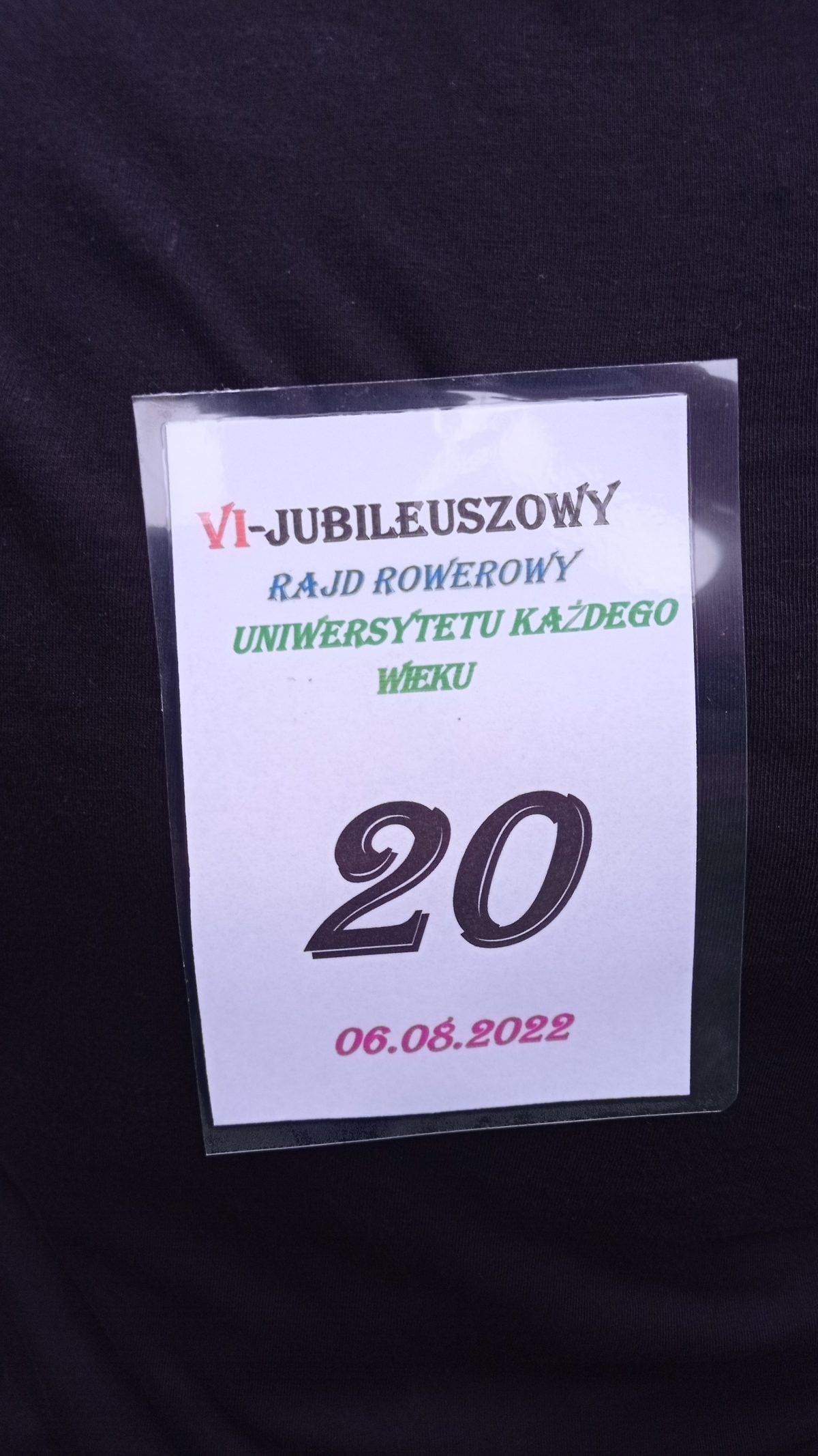 VI Jubileuszowy Rodzinny Rajd Rowerowy UKW-6 sierpień 2022r